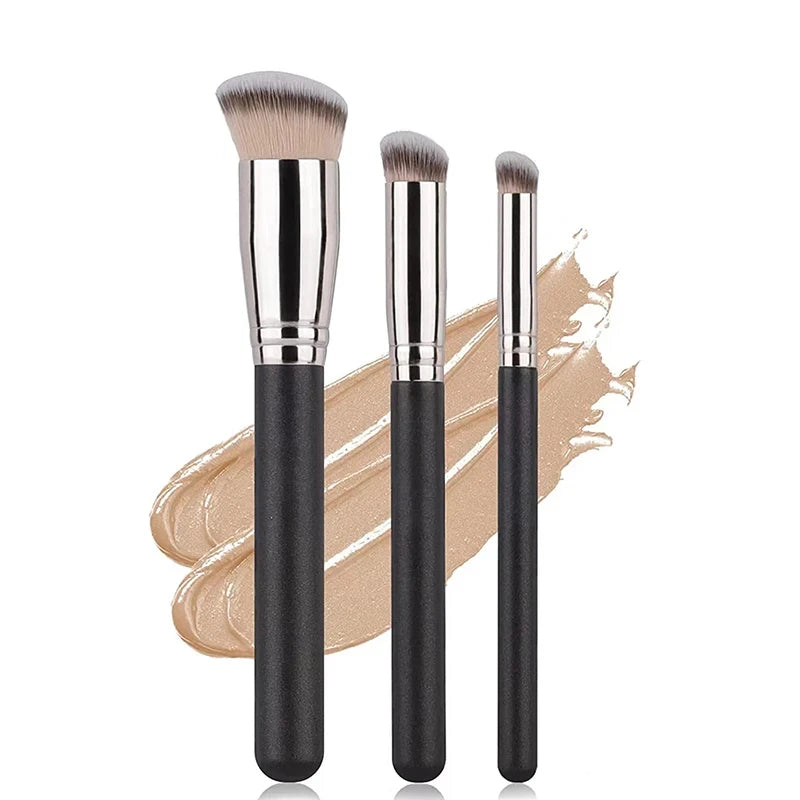 Brocha para contorno y corrector — Brocha densa para difuminar base, contorno y ojeras