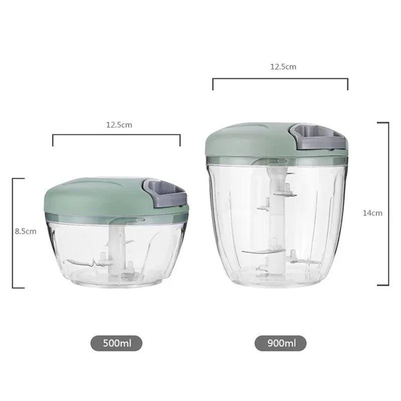 Picador Manual de Alho com Copo — 500ml / 900ml