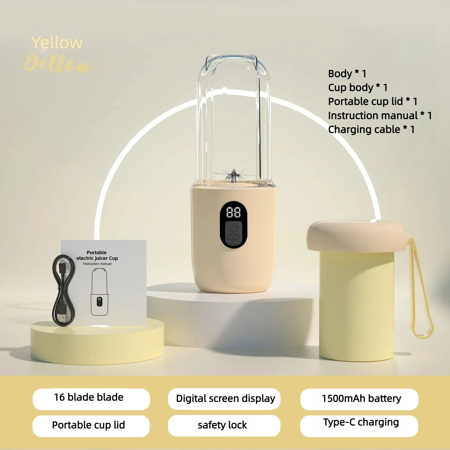 BlendGo – Licuadora portátil con USB recargable