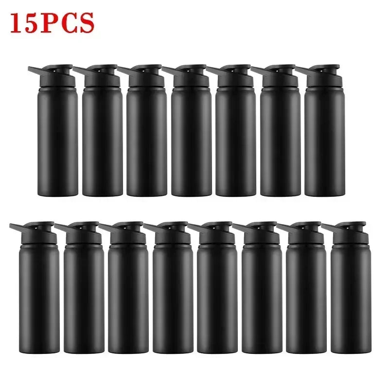 Garrafa de Água Desportiva em Aço Inoxidável — 600ml, Sem BPA, Pack Múltiplo
