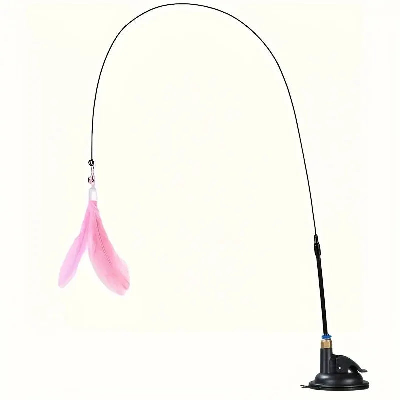 PawWand – Juguete interactivo con cascabel y plumas para gatos