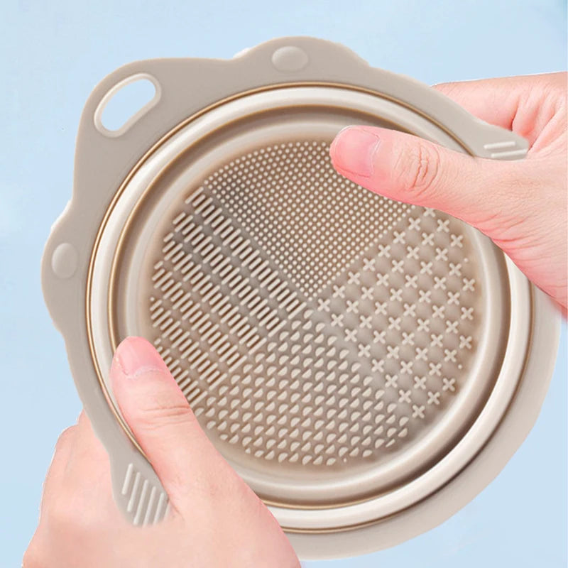 BrushClean – Recipiente e Ferramenta de Limpeza Profunda para Pincéis de Maquilhagem