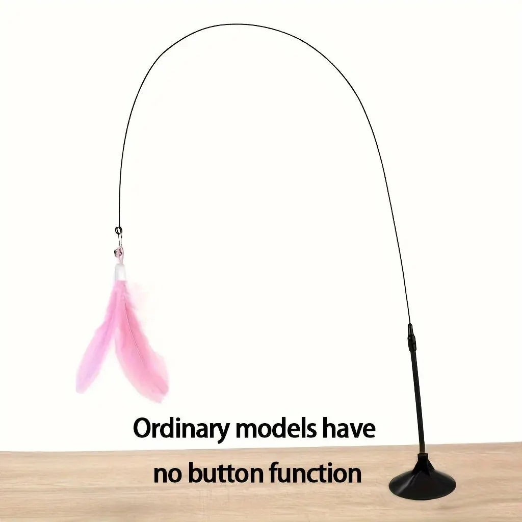 PawWand – Juguete interactivo con cascabel y plumas para gatos
