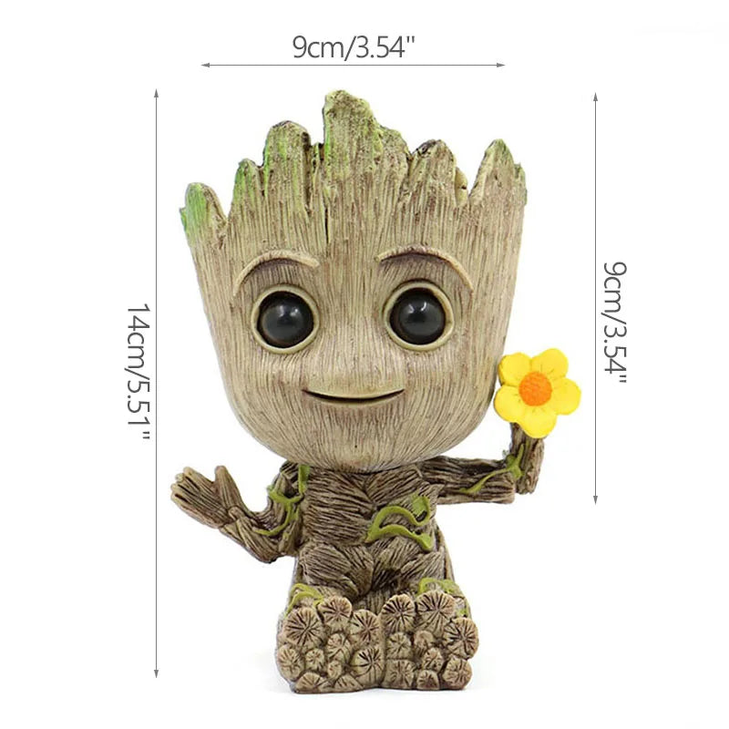 Jarrón Decorativo con Figura de Árbol | Macetero para Casa y Oficina