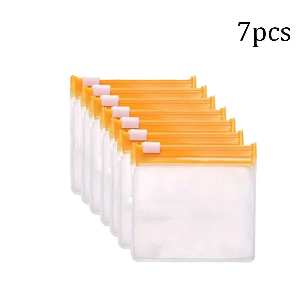 PillPouch 7 – Sacos Reutilizáveis com Fecho de Correr para Organizar Comprimidos e Medicamentos