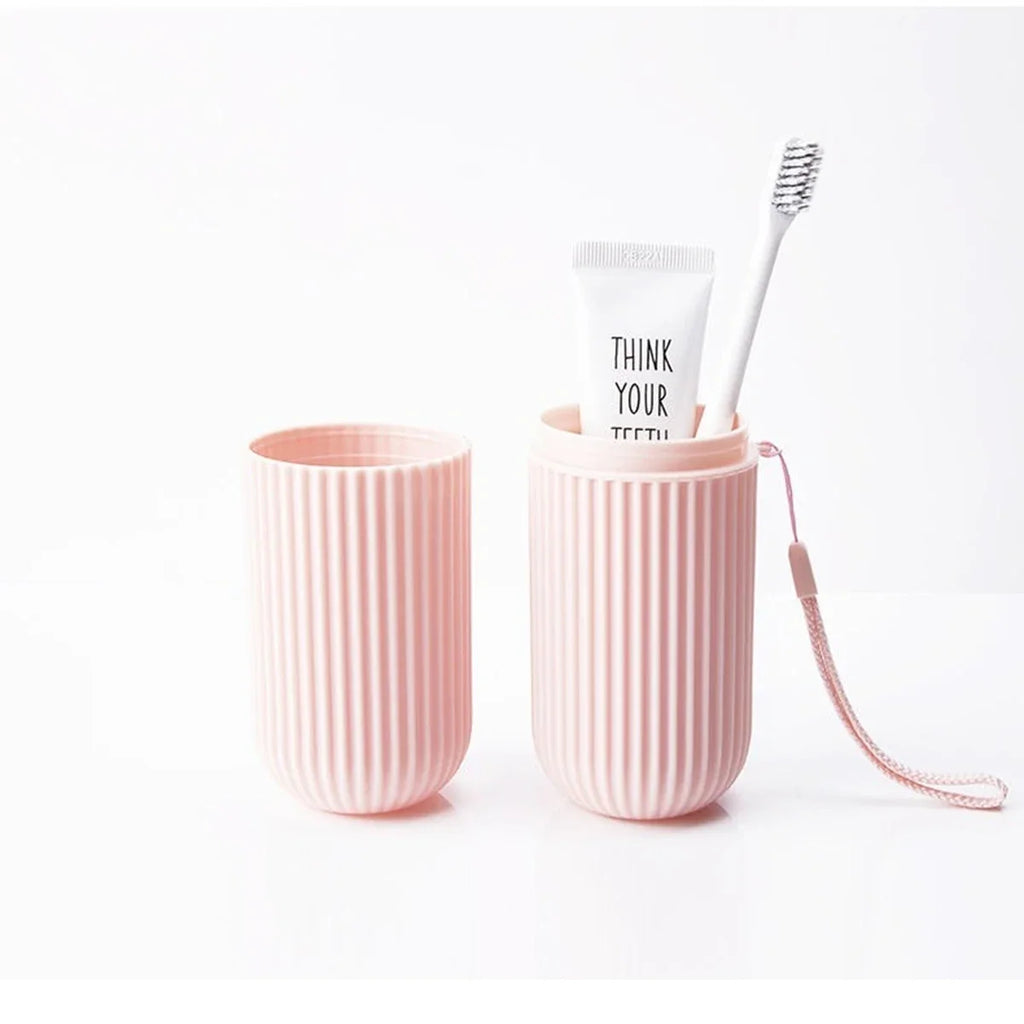 Escova de Dentes Portátil e Estojo de Viagem para Pasta de Dentes | Várias Cores e Estilos