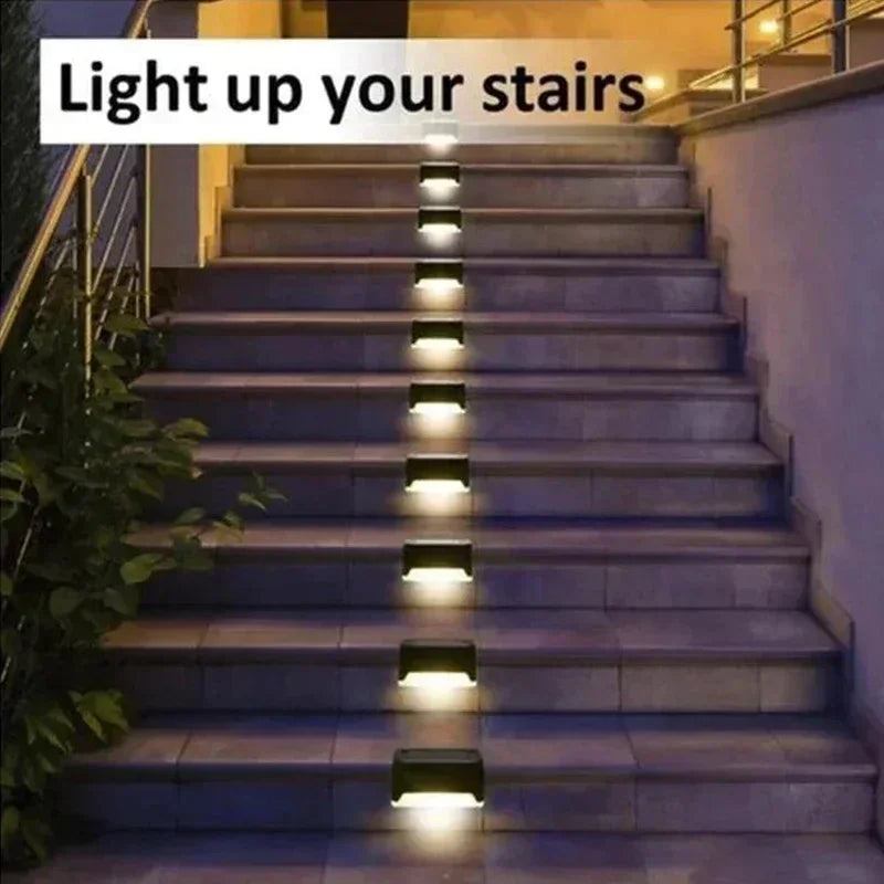 Solar Step & Deck Light | IP66 Waterproof | Warm & White | 1–12 Pack