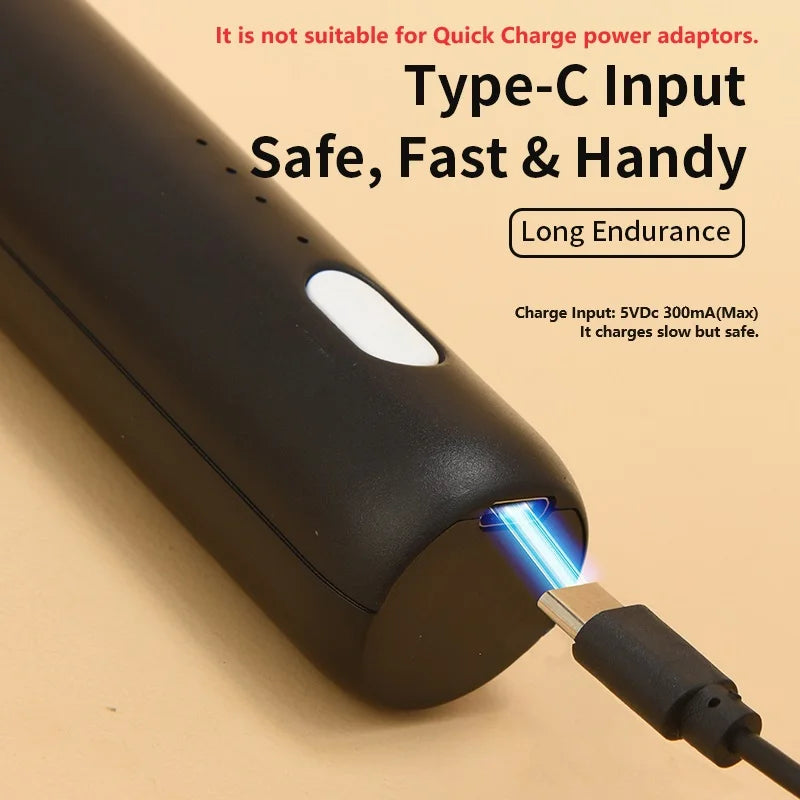 Espumador de Leite e Batedor de Ovos Elétrico — Sem Fios, Recarregável por USB-C, 3 Velocidades