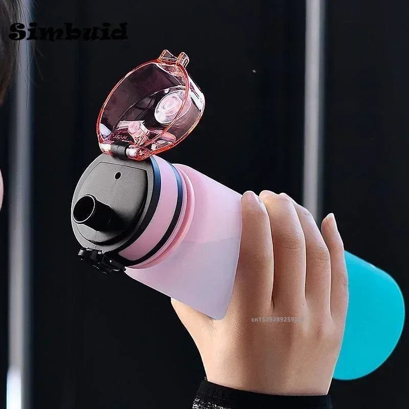 Botella de agua deportiva colorida — A prueba de fugas, sin BPA, 500ml / 650ml / 1000ml