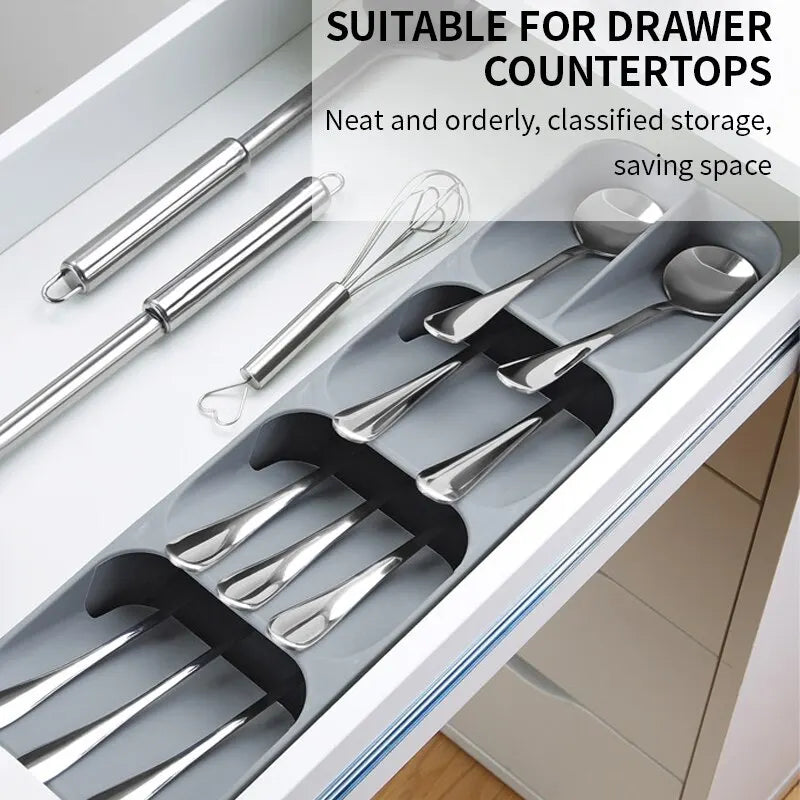 DrawerOrder – Organizador de Talheres e Utensílios para Gaveta de Cozinha