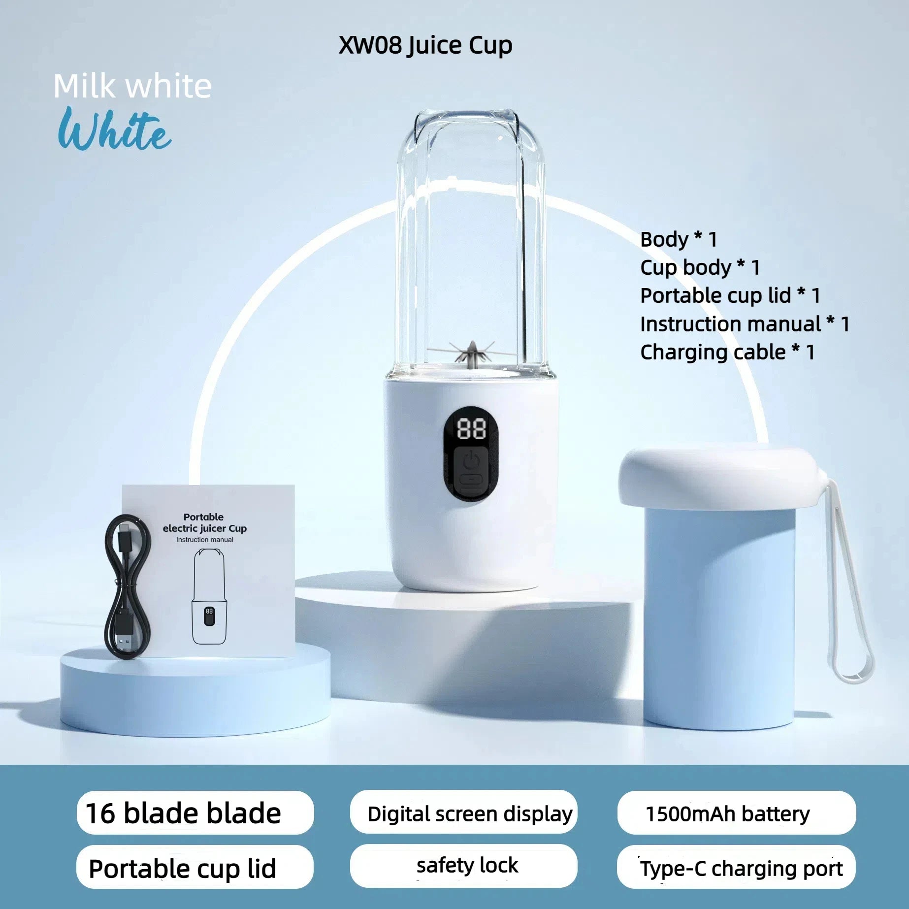 BlendGo – Licuadora portátil con USB recargable