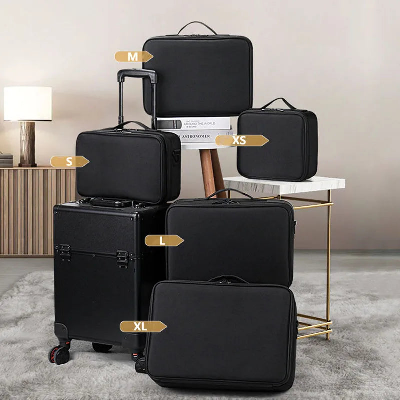 GlamCase – Organizador Profissional de Maquilhagem de Grande Capacidade