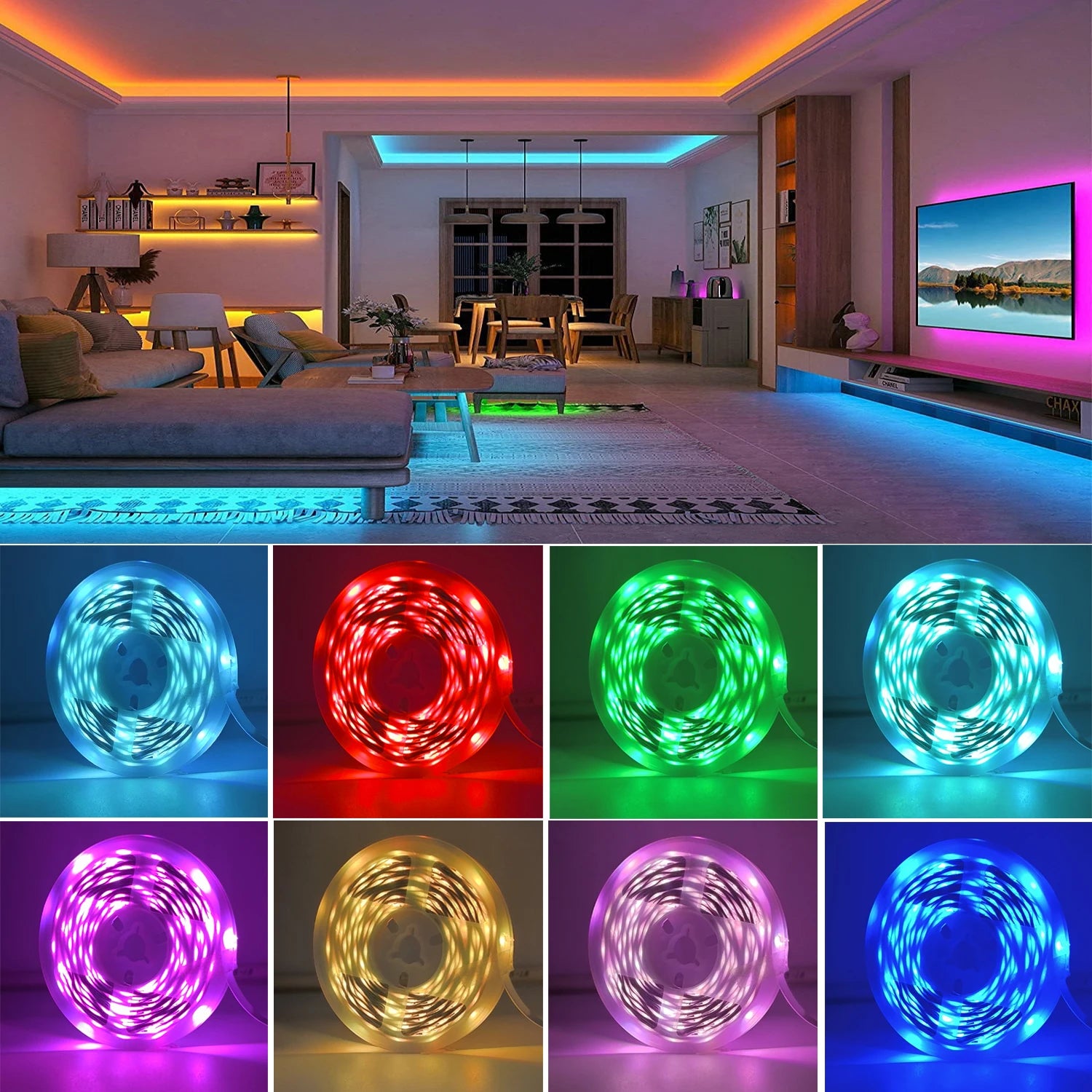 GlowStrip RGB – Luces de tira LED con control por aplicación