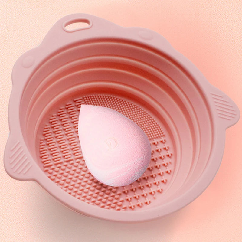BrushClean – Recipiente para limpiar brochas de maquillaje y herramienta de limpieza profunda