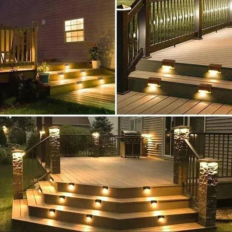 Solar Step & Deck Light | IP66 Waterproof | Warm & White | 1–12 Pack