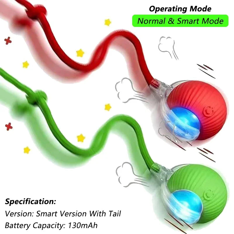 PawBall – Juguete interactivo automático con forma de pelota rodante para gatos y perros