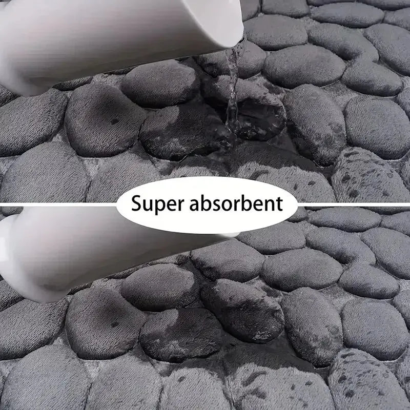 PebbleMat – Tapete de Banho Antiderrapante em Relevo