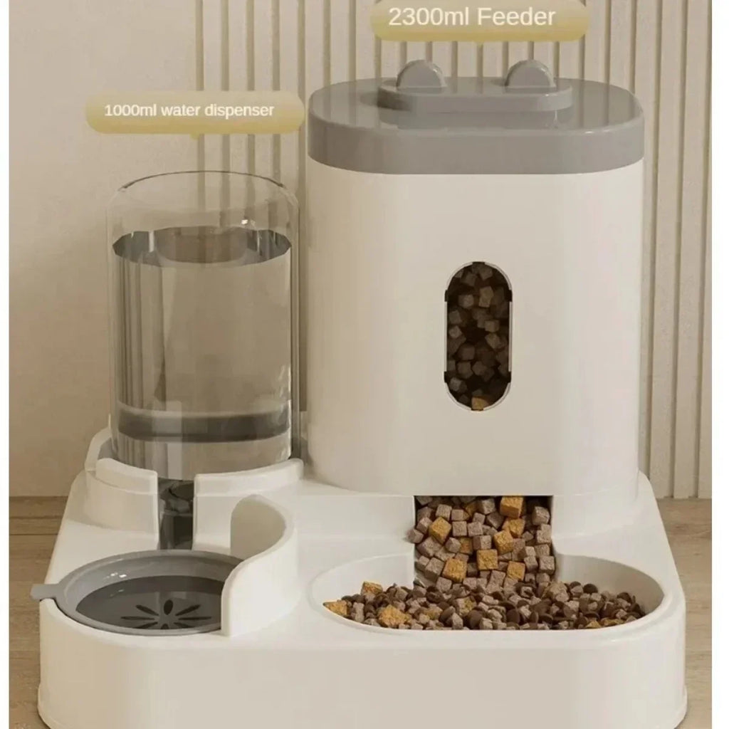 Alimentador Automático e Bebedouro para Animais de Estimação | Dispensador de Comida de Grande Capacidade para Cães e Gatos