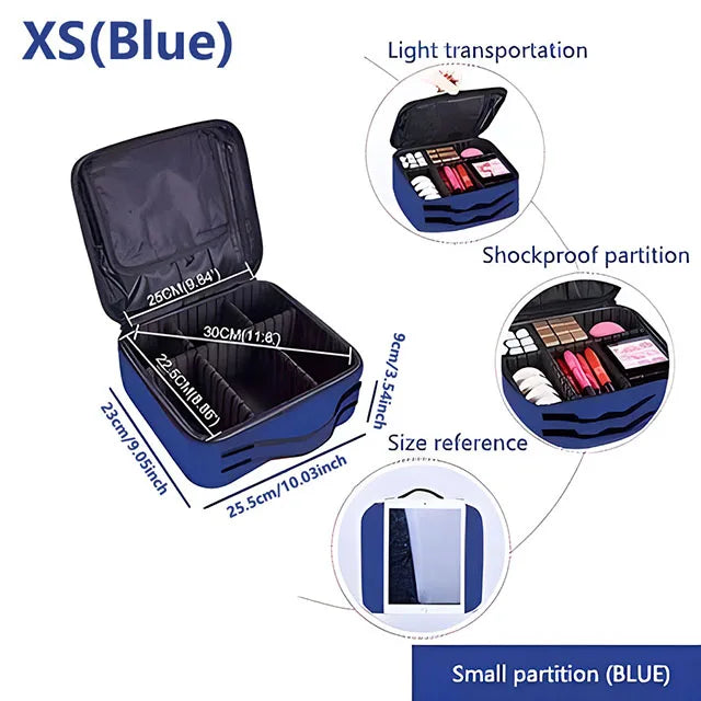 GlamCase – Organizador Profissional de Maquilhagem de Grande Capacidade