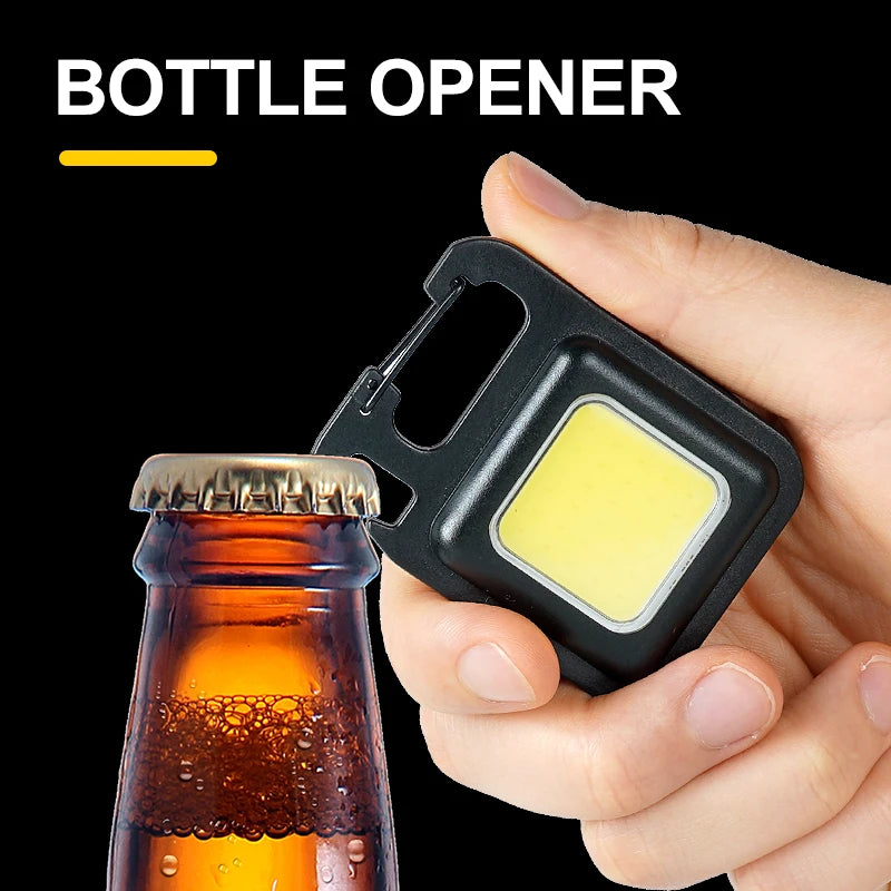 PocketLight Pro – Lanterna Magnética COB para Porta-Chaves com 3 Modos