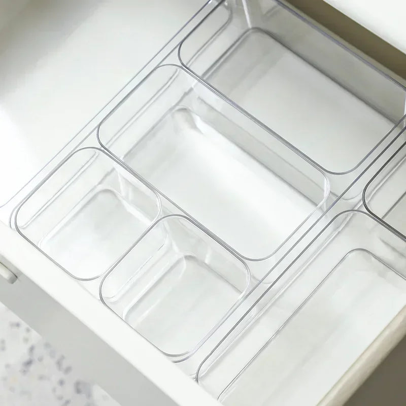 ClearStore Desk – Organizador de Secretária Transparente Multiusos