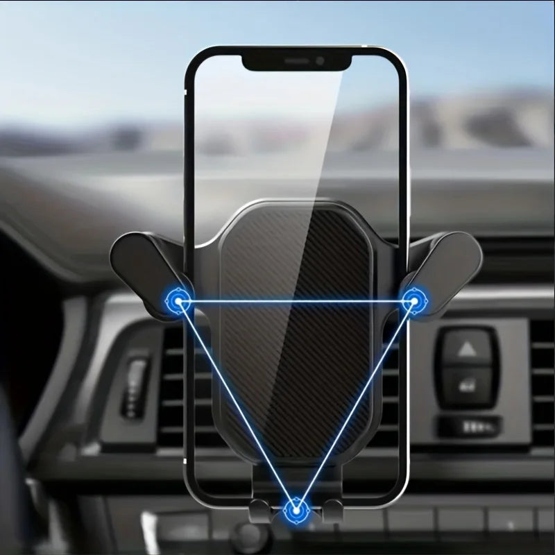 Soporte de teléfono para rejilla de ventilación de coche | Montaje con clip universal | 4,7"-6,7"