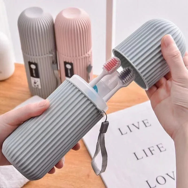 Estuche de viaje portátil para cepillo y pasta de dientes | Varios colores y estilos