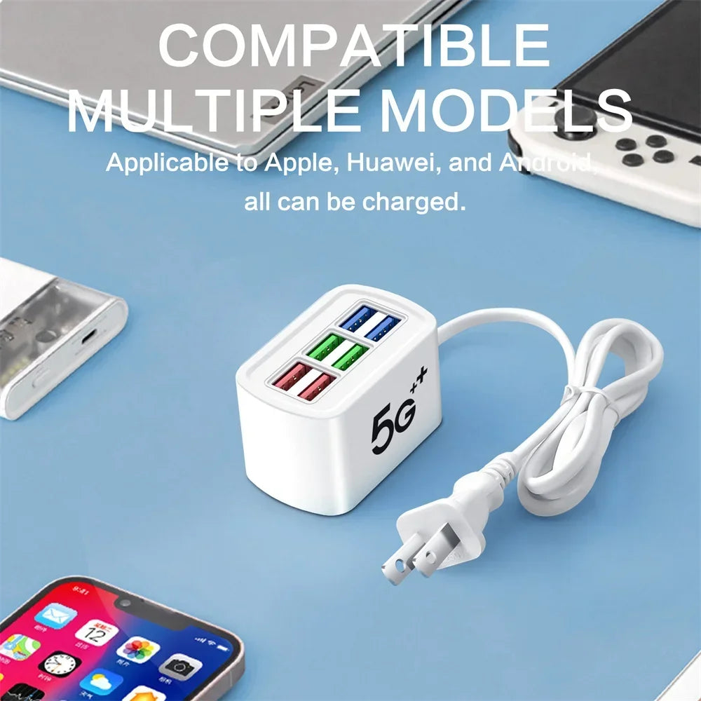 PowerHub 6 – Estación de carga rápida USB 6 en 1