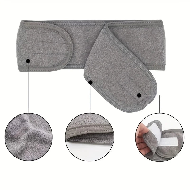 Diadema ancha ajustable para mujer — Spa, maquillaje, yoga y deportes