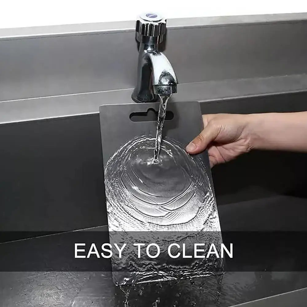 Tabla de cortar de acero inoxidable | Tabla de picar de cocina de doble cara de acero inoxidable 304 apto para uso alimentario