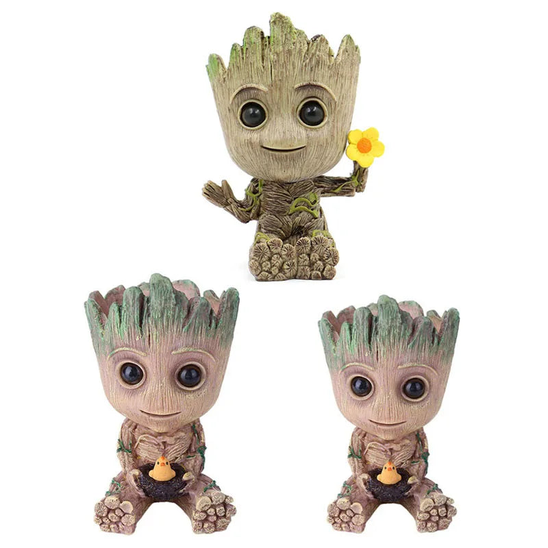 Jarrón Decorativo con Figura de Árbol | Macetero para Casa y Oficina