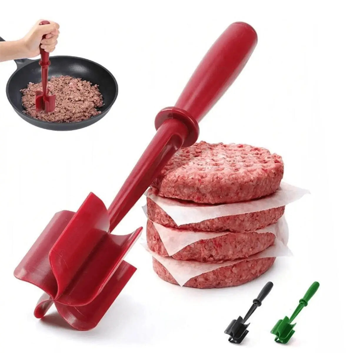 Picador y Triturador de Carne — Plástico PP Resistente al Calor, 2 Colores