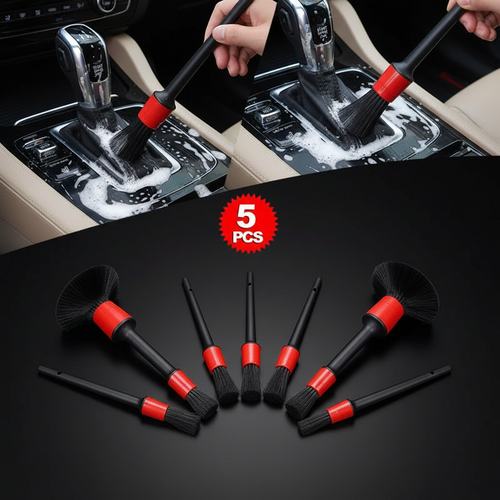 Conjunto AutoBrush – Kit de escovas de detalhe interior para carro de 5 peças