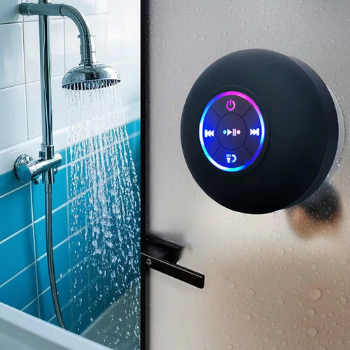 Bluetooth Speaker – No vidro do duche