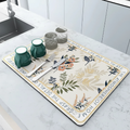 Botanical Kitchen Drain Mat Inspired