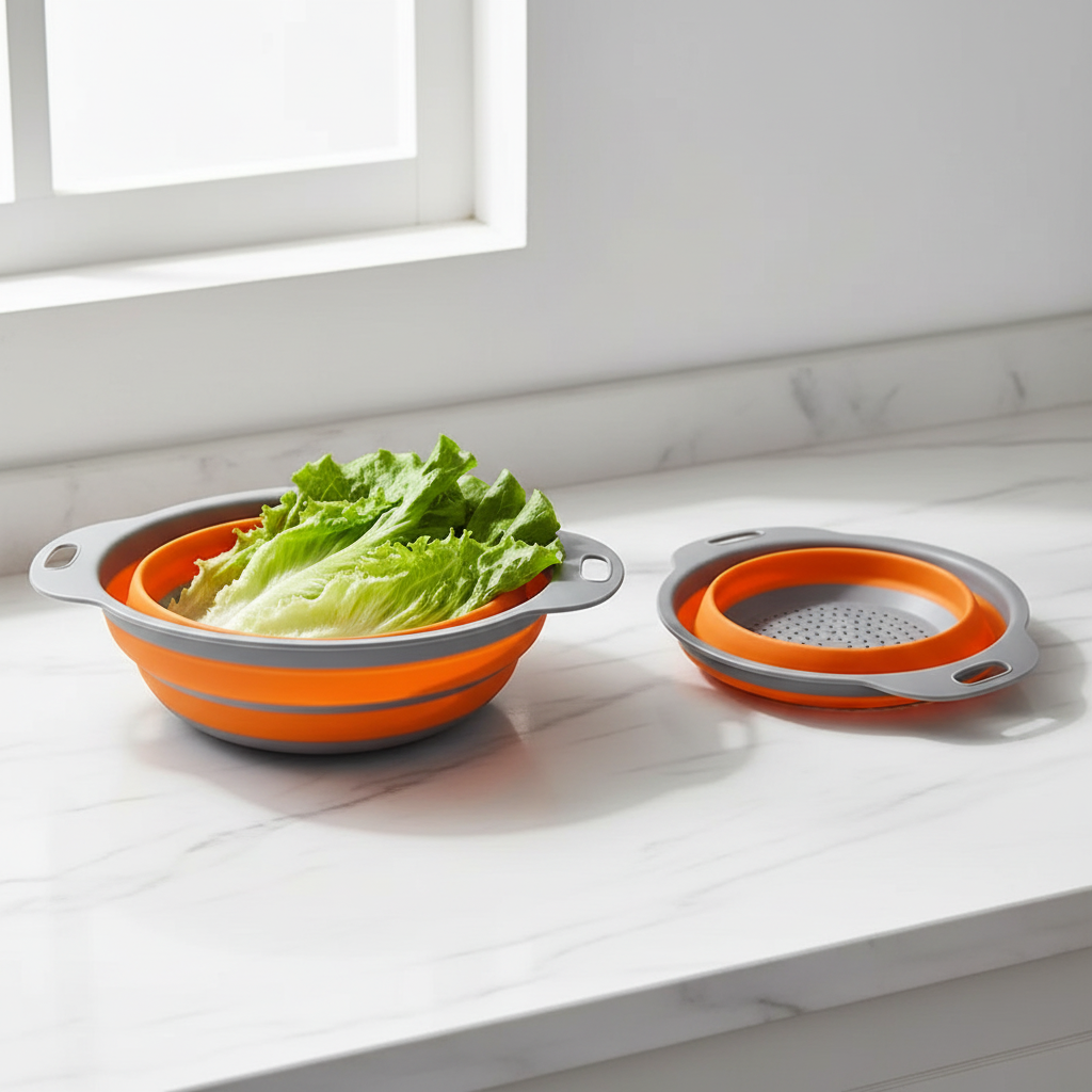 Collapsible Silicone Drain Basket
