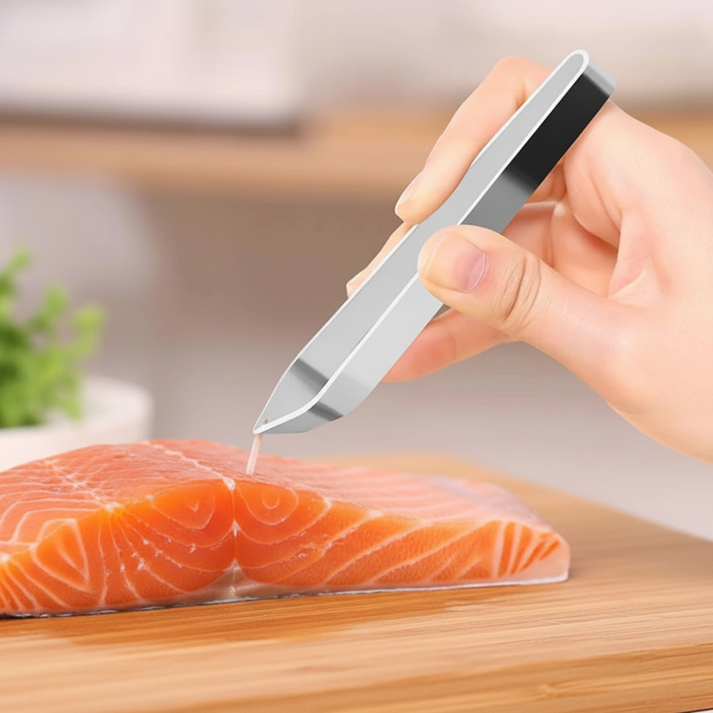 Fish Bone Tweezers In Use