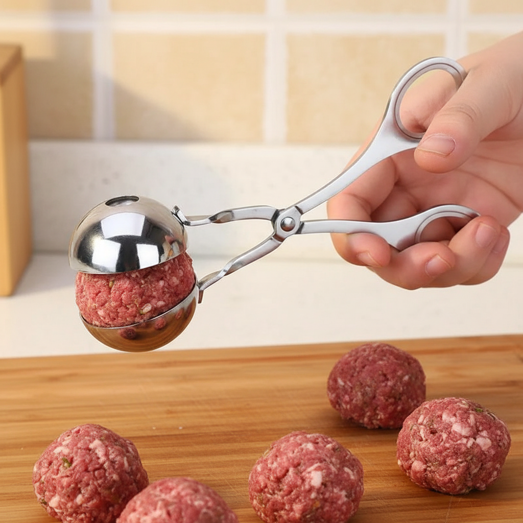Meatball Maker with Raw Meat