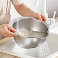 Rice Washer Under Tap
