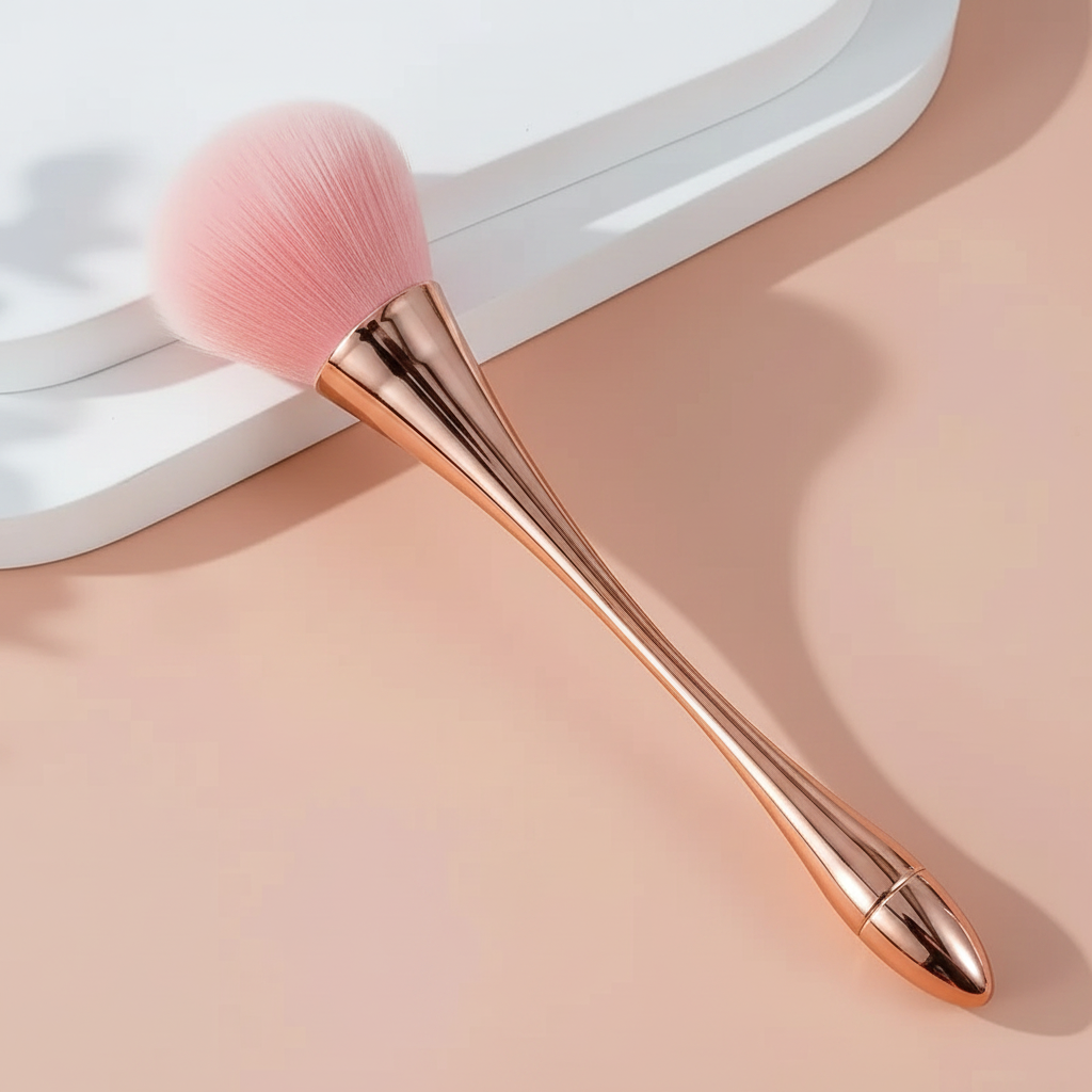 Rose Gold Fan Brush — Hero Shot Square