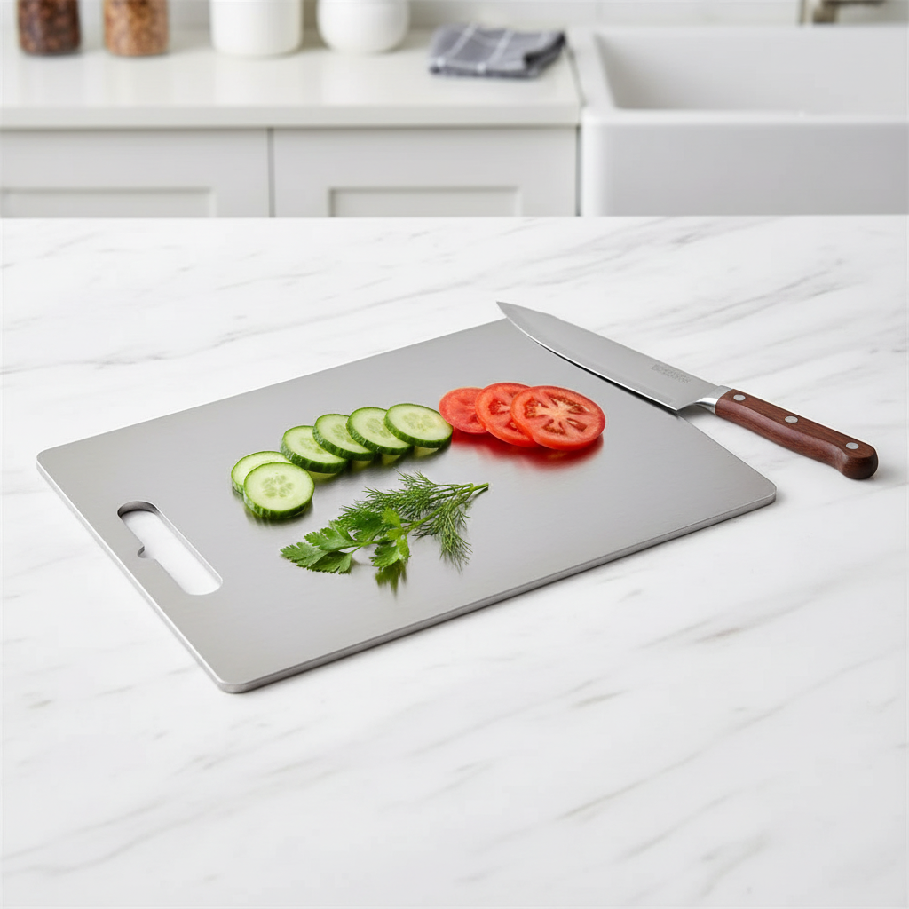 Stainless Steel Cutting Board Lifestyle
