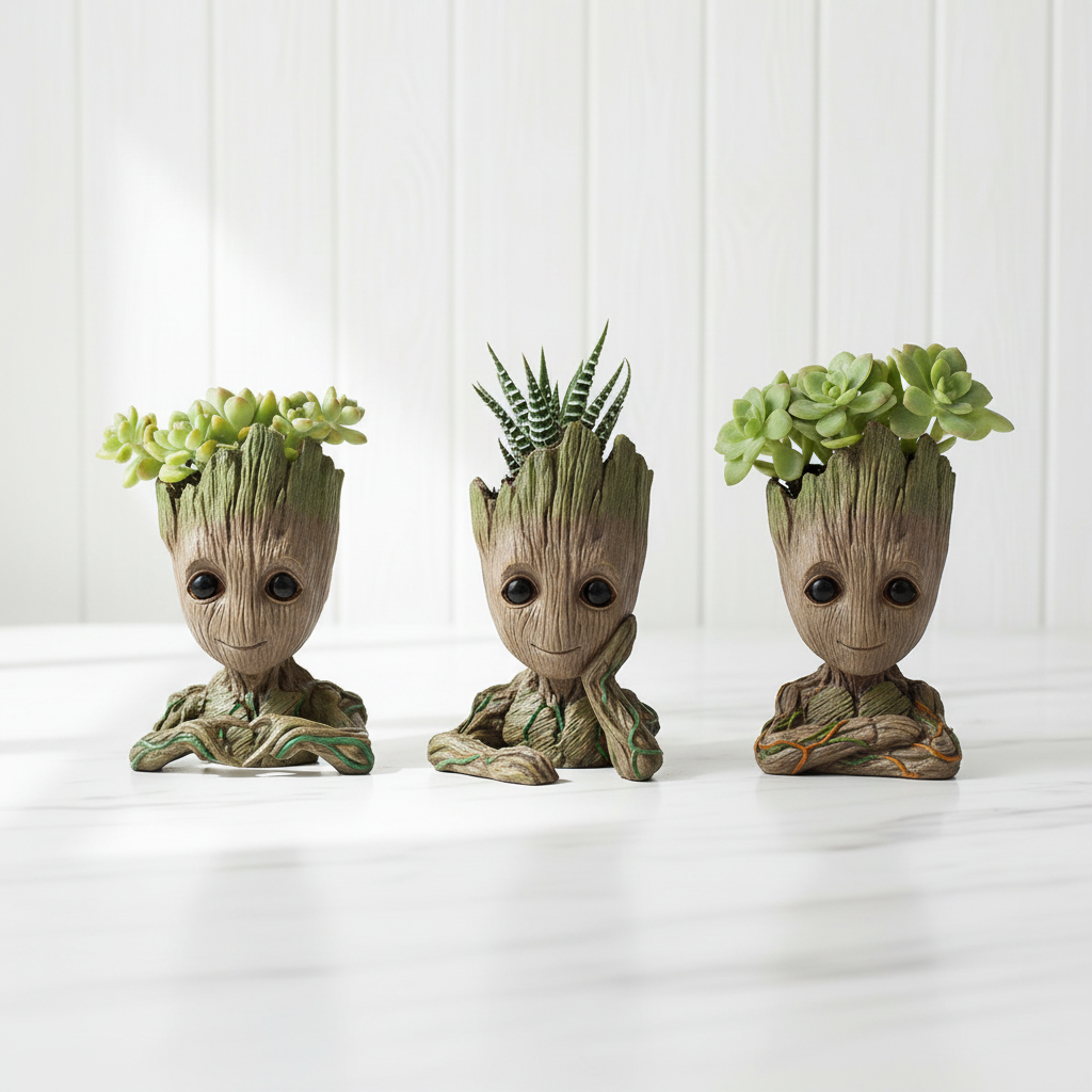 Tree Figure Planters – Product Shot Square