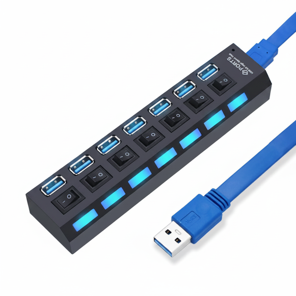 USB Hub 7 Port Hero Shot